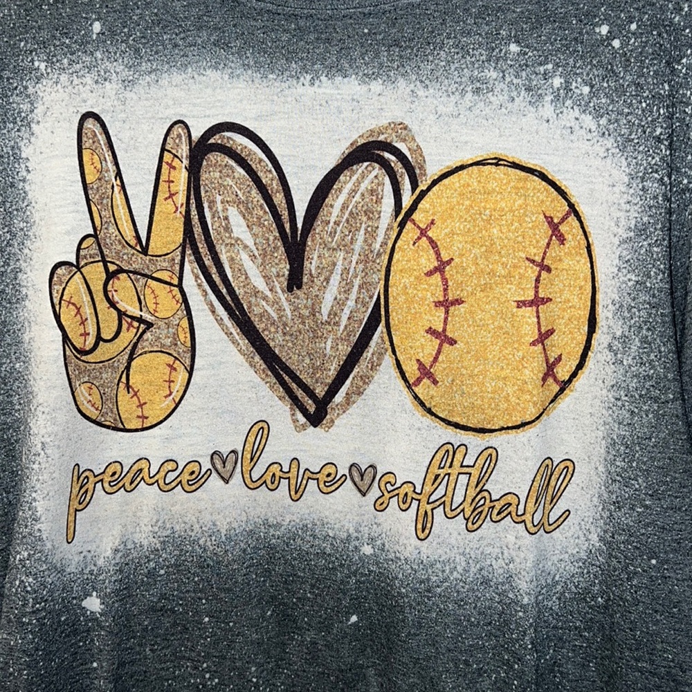Size Medium softball T-shirt